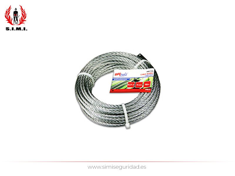 M86112G - Cable acero galvanizado 4 mm X 10 m