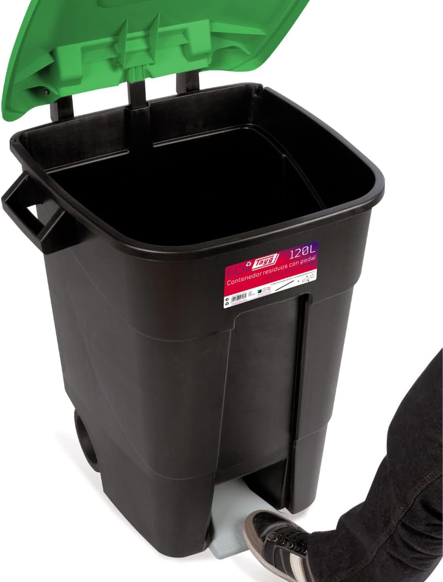 contenedor residuos verde