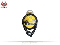 08016 - Candado de cable forrado con LED 18 x 900