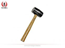 39313 - Maza de goma 700gr con mango de madera CLASSIC