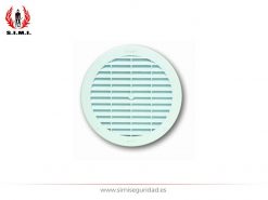 Rejilla circular de plástico 15 cm blanca